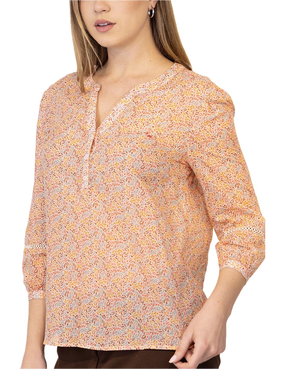 Blusa Ferrioni Rosana manga 3/4 para mujer